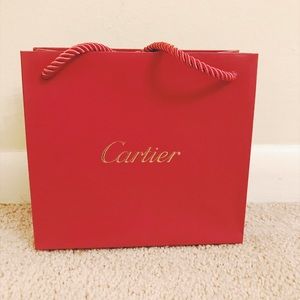 Authentic small Cartier shopping bag